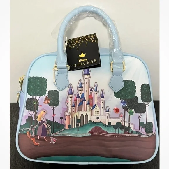 Disney Sleeping Beauty Castle Loungefly Crossbody Bag - Picture 3 of 10